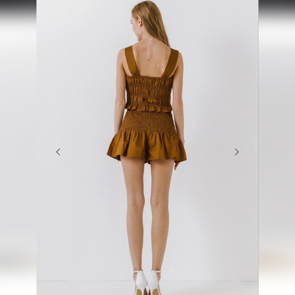 Endless Rose Smocked Ruffle Crop Top - Picture 5 of 14